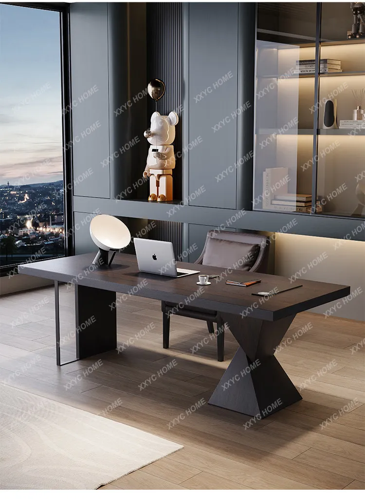 LX minimalism Light luxury modern studio  Computer Room desks room  desks and workstatio