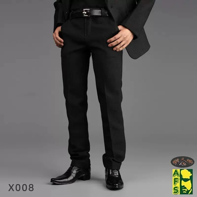 XRF X008 1/6 Scale Male Soldier Classic Black Pants Clothes Model Fit 12