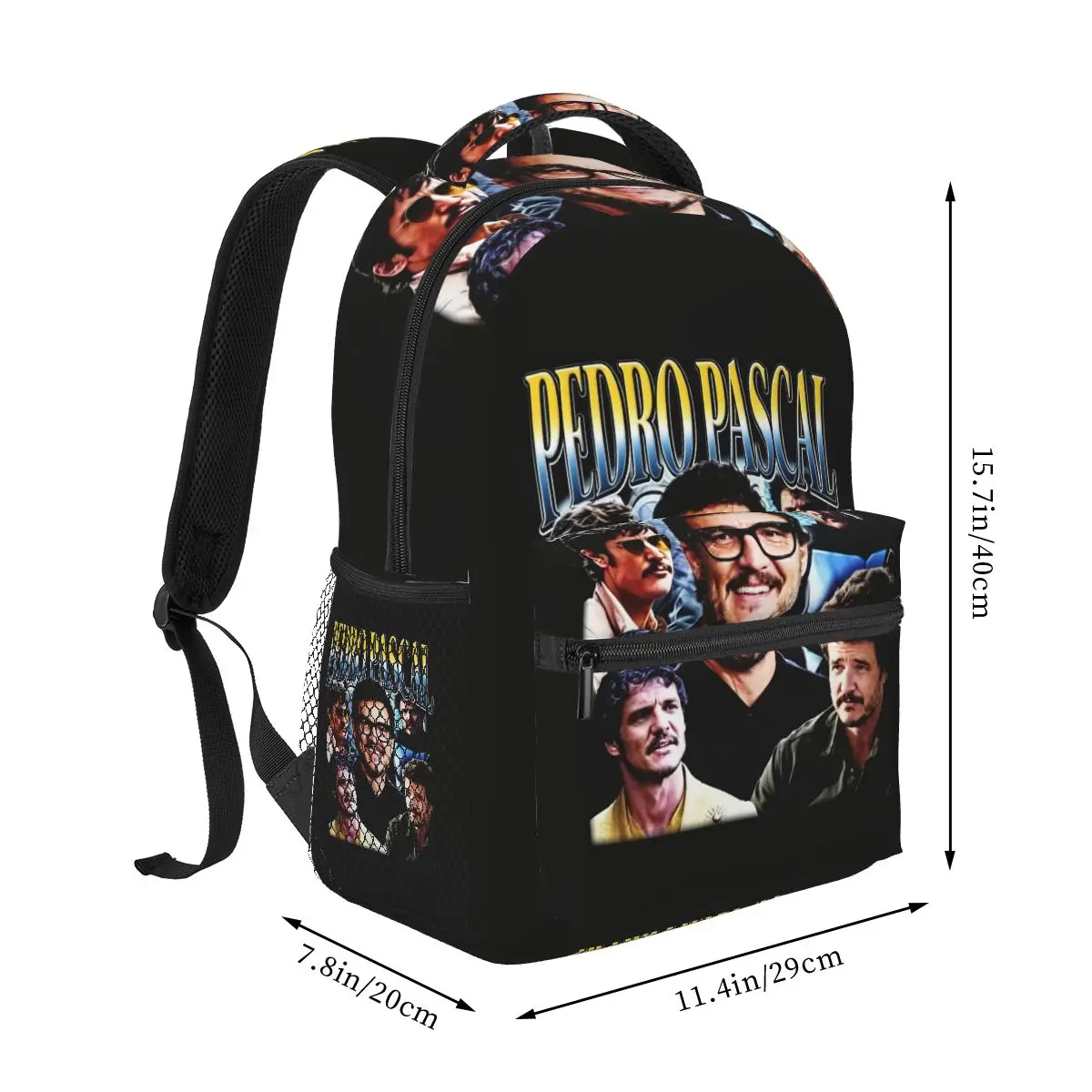 Classic American Movie TV Actor Pedro Pascal Graphic Backpacks Boys Girls Bookbag Students School Bags Kid Rucksack Shoulder Bag