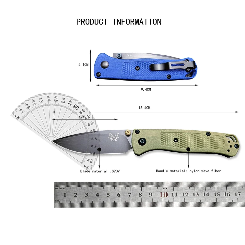 Utility BM 533 Mini Folding Pocket Knife Outdoor Folding Blade Knife Stainless Steel Hunting Survival EDC Camping Tools