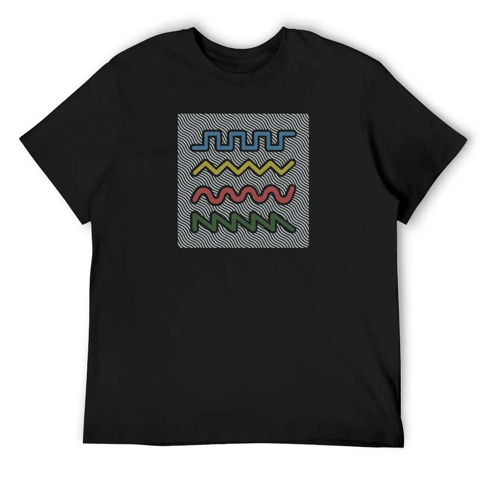 Synthesizer Waveforms for Synth lover T-Shirt man clothes graphic shirts kawaii clothes new edition mens tall t shirts