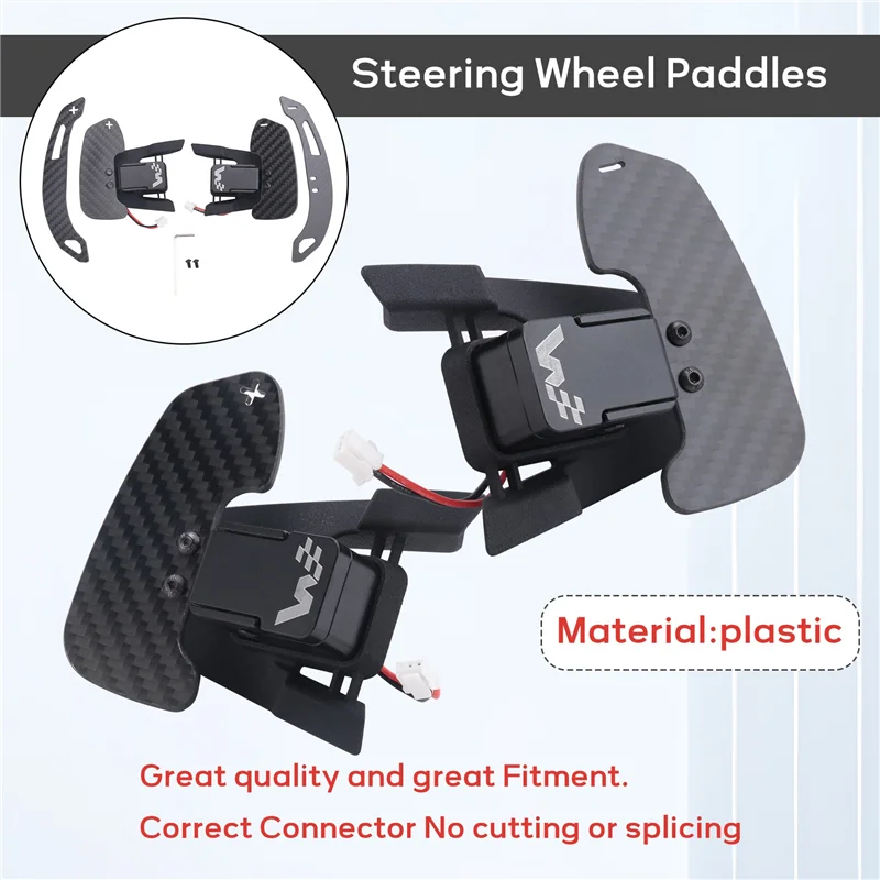 

Sports Steering Wheel Real Carbon Fiber Magnetic Steering Wheel Shift Paddles For VW Golf 7/7.5 GTI/R