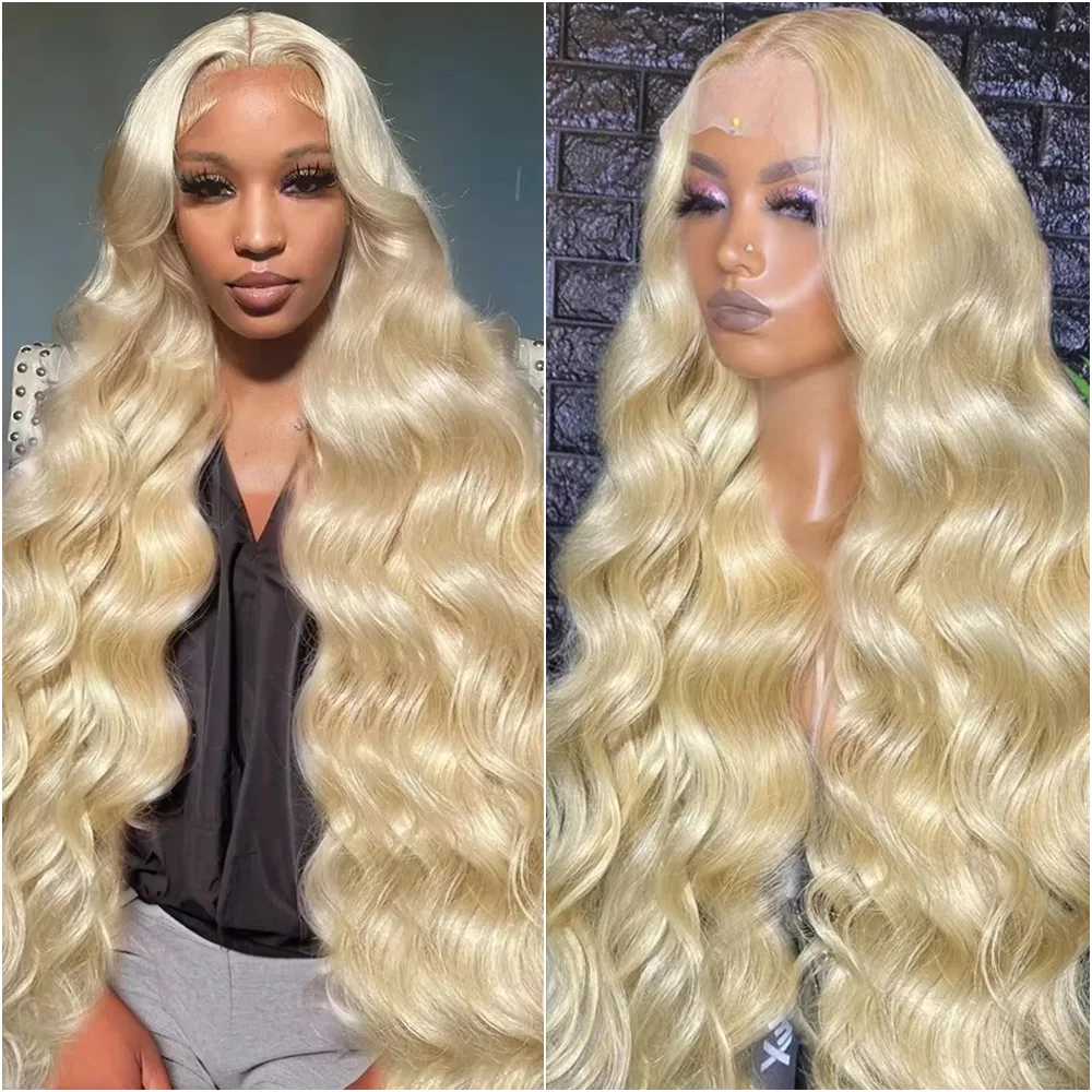 

220% Density 613 Body Wave Lace Frontal Wig Honey Blonde Brazilian HD Transparent 13x4 13x6 Lace Front Human Hair Wigs For Women