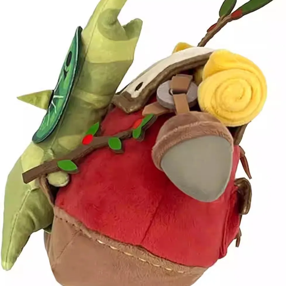 Original Legend of Zelda Tears of The Kingdom Korok Plush Doll Backpack, Hestu's Gift Travel Toy for Fans Collection SANEI
