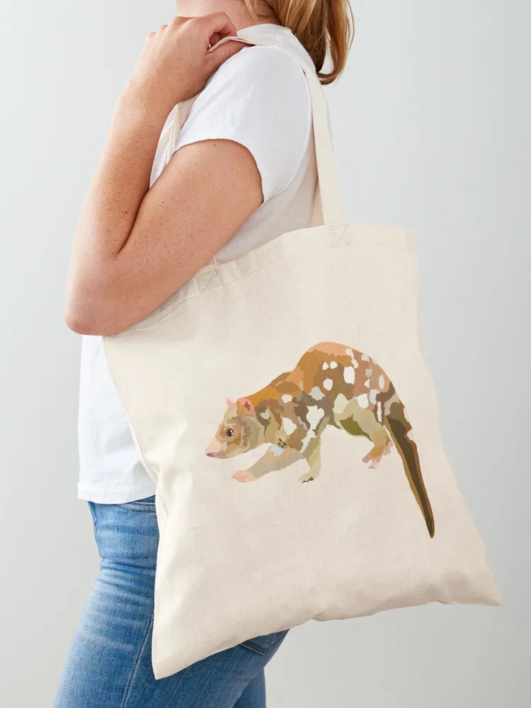 T is for Tiger Quoll Tote Bag tote screen hand ladies men Canvas