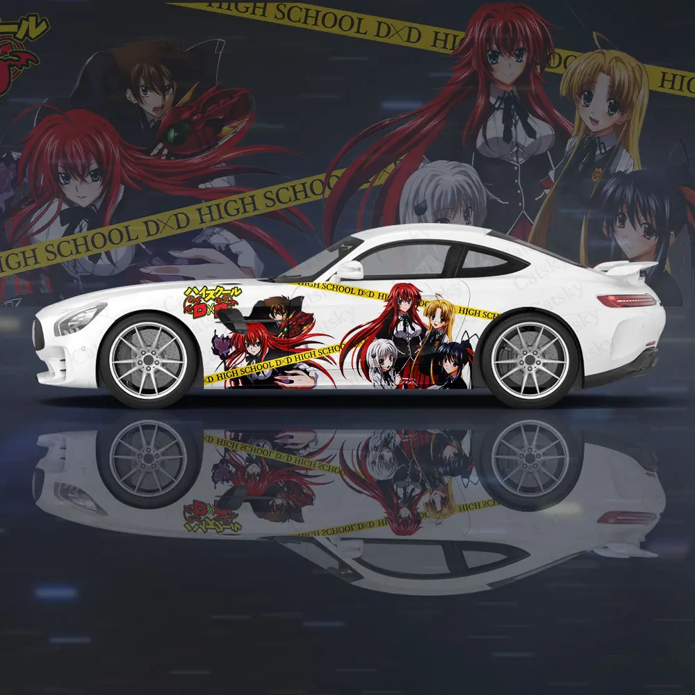 High School DxD Girl Car Wrap Protect Stickers Car Decal Creative Sticker Car Body Appearance Modification Decorative Sticker