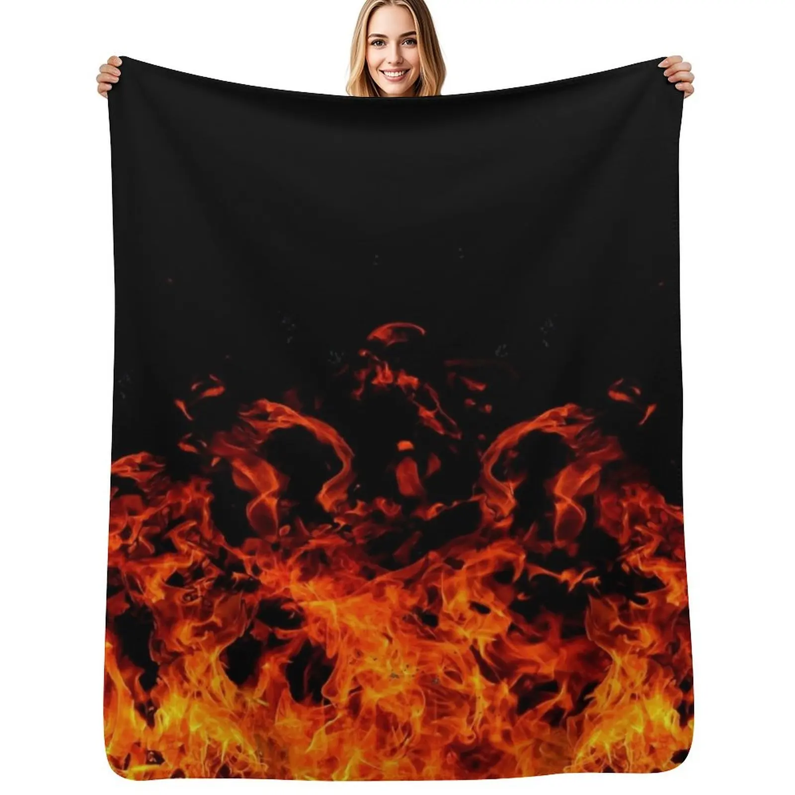 

Flames Of Fury Throw Blanket Heavy Plush Large Thermal Blankets