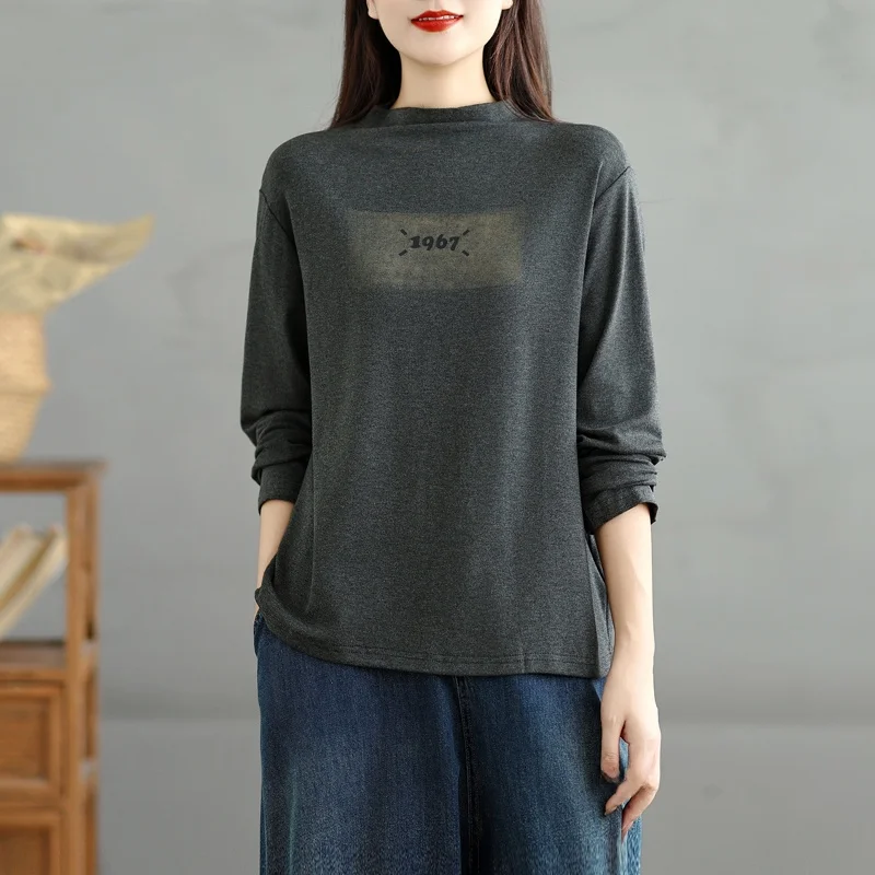 قاعدة مخملية طويلة متعددة الاستخدامات من Sve على الوجهين irt f ملابس داخلية بياقة عالية تي شيرت كاجوال بحامل مناسب بخصر عالٍ