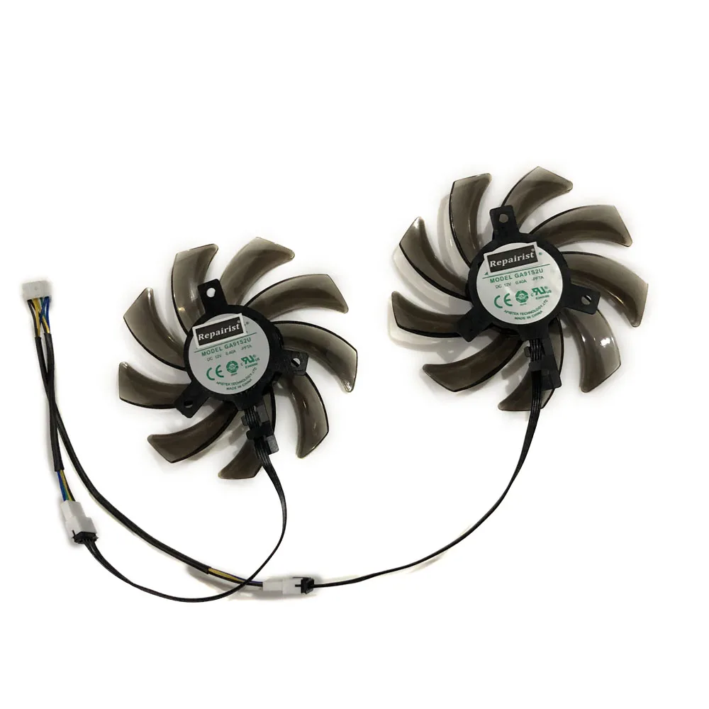 GA91S2U,GPU Cooler,Graphics Video Card Fan,2Pcs/Set,For Palit GTX 1660 SUPER GP OC,For Palit GTX1660 Ti gtx 1660Ti Dual-OC