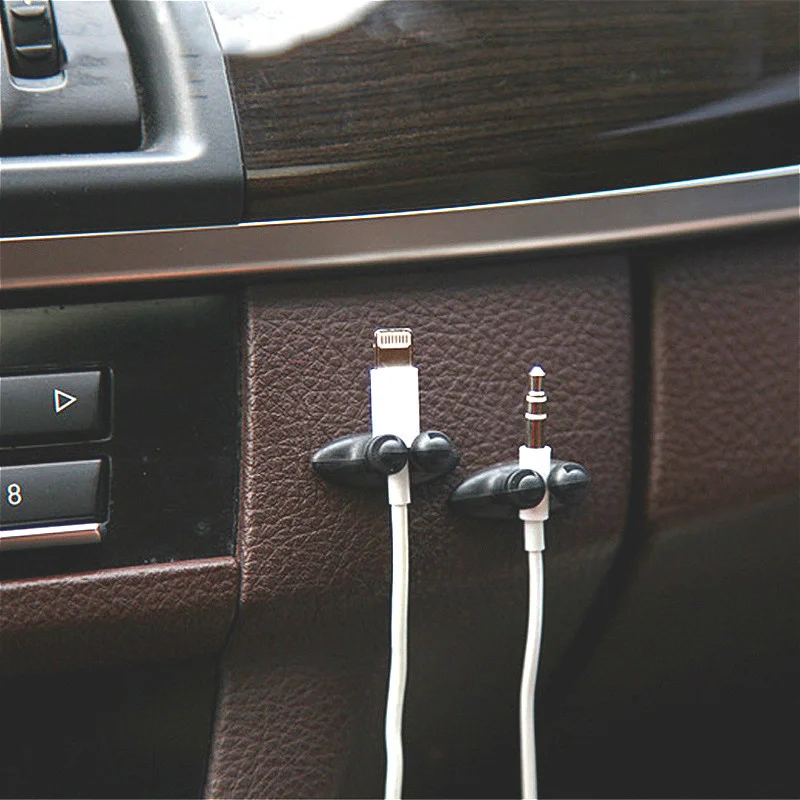 2/4/6pcs Line Clip Car Accessories Dashboard Ornament Pendant Office Home Car Interior Accessories for Girls Paste Style