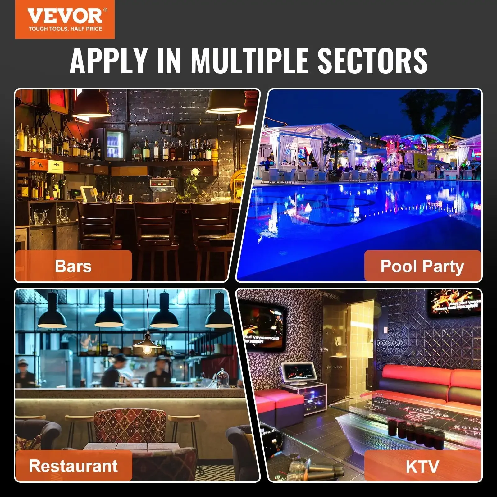 Estante de barra de exhibición de botellas de licor con luz LED Control de aplicaciones RF 16" 2 pasos