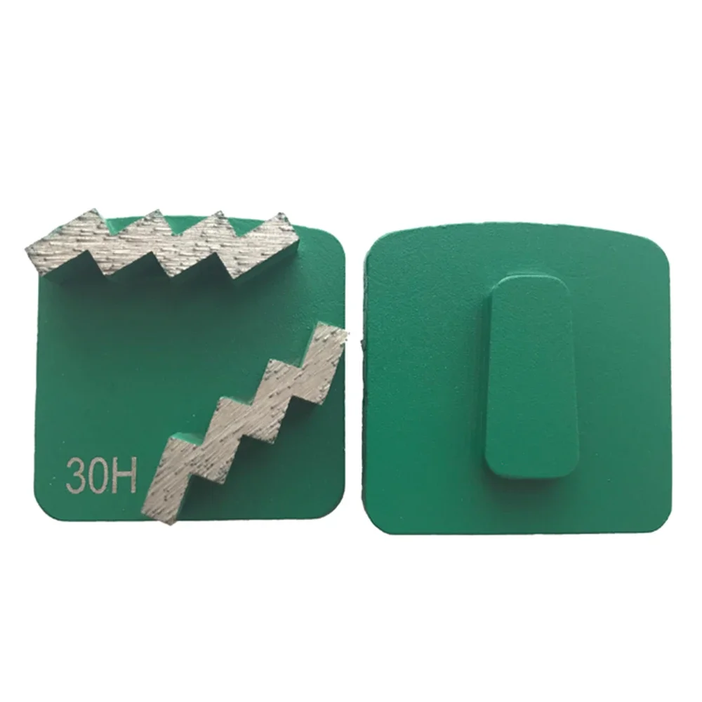 Double Wave Zigzag Grinding Segments  Redi Lock Floor Pads Diamond Metal Disc With Two Stair 9PC