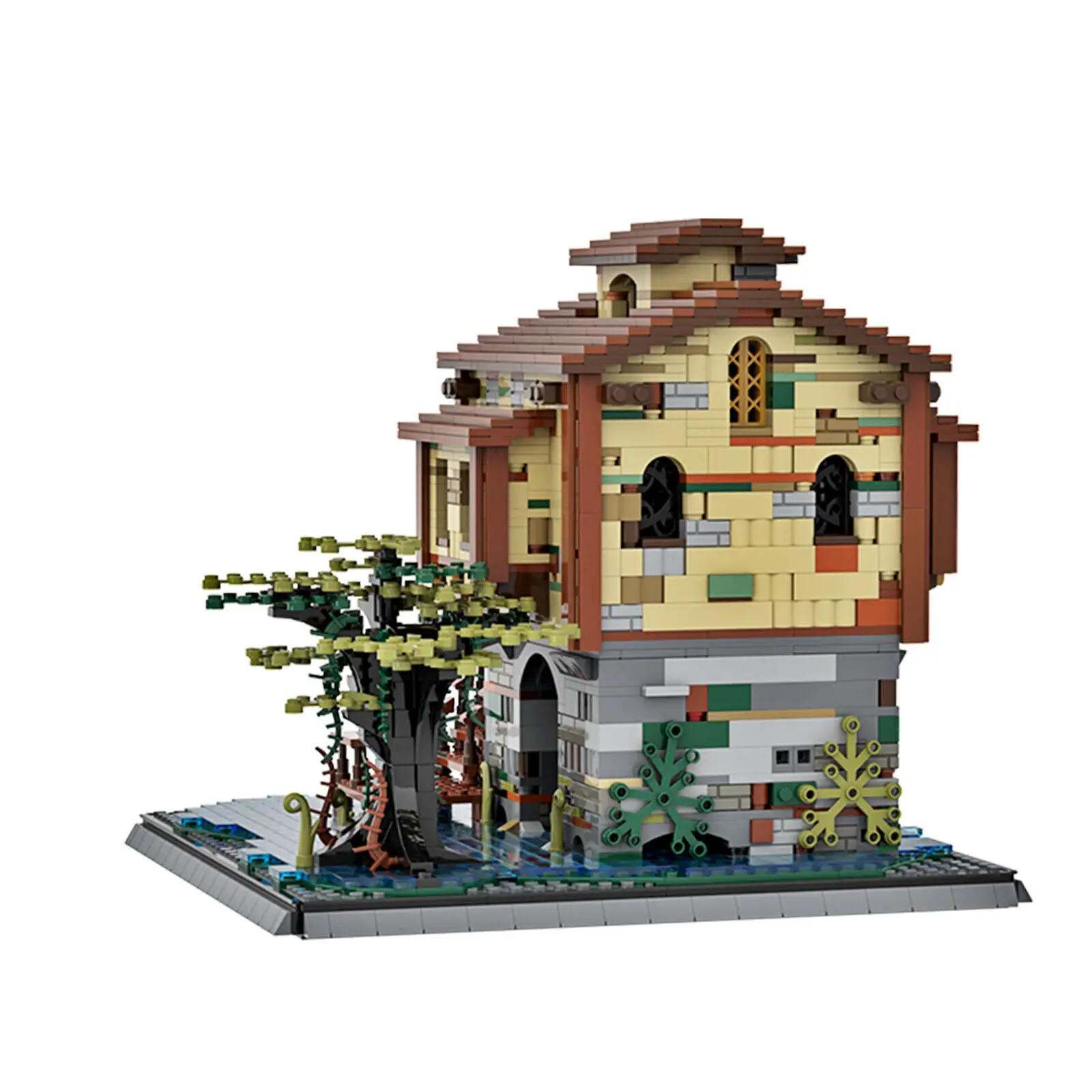 Mysterious House in the Middle of a Swamp Building Toys 2593 Pieces MOC Build