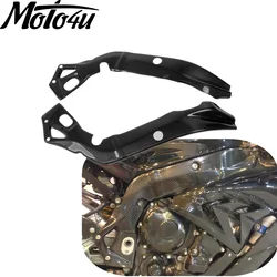 MOTO4U 100% Real Carbon Fiber Chassis Main Frame Protector Cover Fairing Cowl 3K Twill For BMW S1000RR 2015 2016 2017 2018