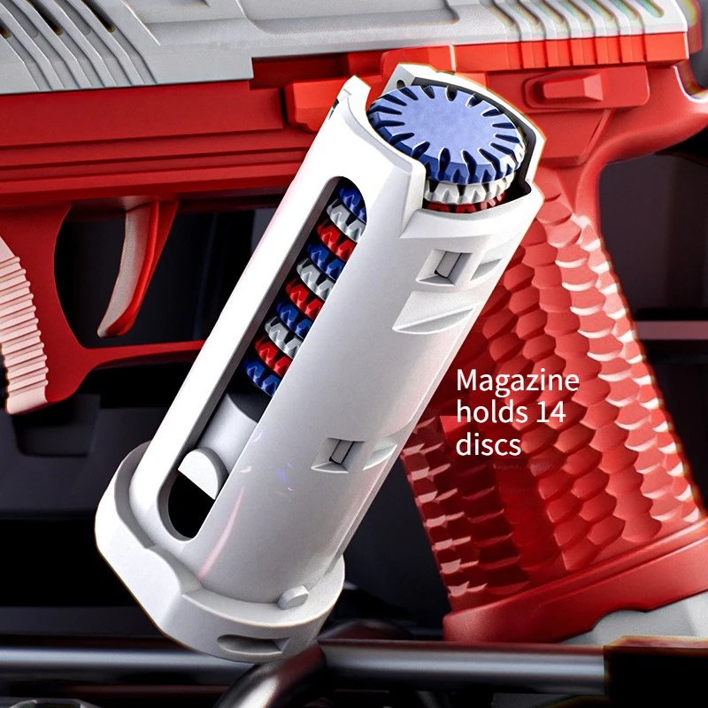 آمنة للأطفال لعبة الصحن الطائر رغوة القرص قاذفة بندقية للرياضة في الحديقة في الهواء الطلق لعبة بلاستيكية تفاعلية بندقية الأولاد هدايا عيد ميلاد