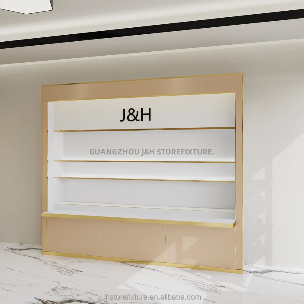 Custom.Custom .Custom.Cosmetic Display Cabinets Shelving   Make up Cosmetics Beauty Product Display Racks Retail Wall Display Un