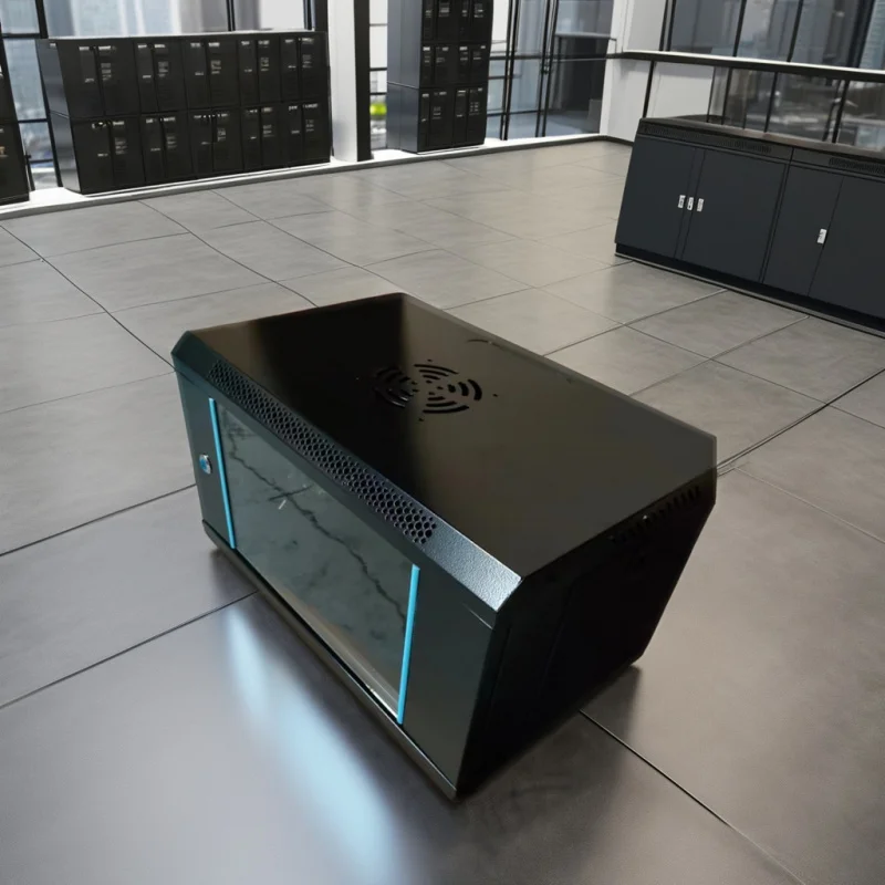 CE RoHS ISO Certificado 4U Armário Externo 19 '' Suporte de Parede Internet DDF Servidor Rack Tamanho Personalizado 9U Capacidade Aço