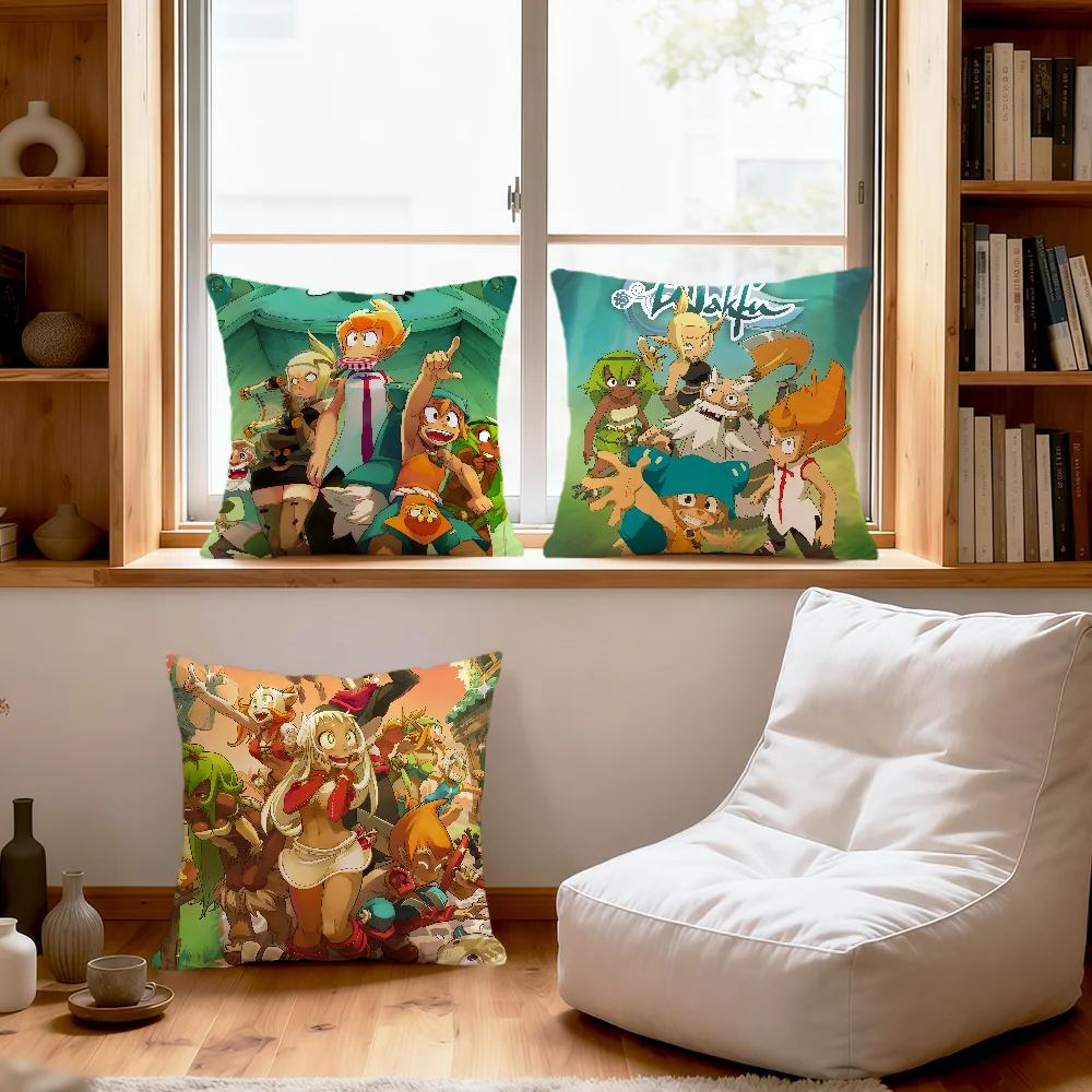 Cartoon Game W-Wakfu Cute Funny Soft Pillowcase For Sofa Home Living Room Bedside Decor Pillow Cover Gift Party Hogar