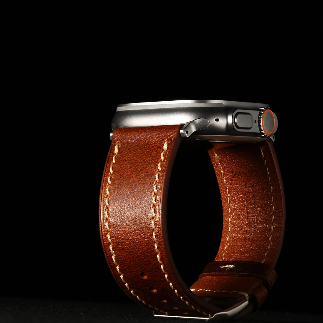 Apple Watch Luxury Cow Leather Strap For Ultra 2 49mm Band Series 9 8 7 6 5 SE 45mm 44mm 41mm 40mm Handmade Watchbands