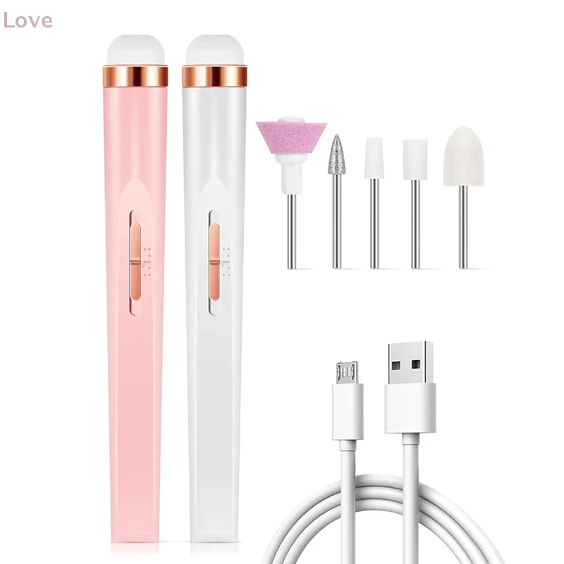 مجموعة أظافر، مجموعة مانيكير أظافر كهربائية 5 في 1، ماكينة أظافر كهربائية احترافية مع ضوء #1