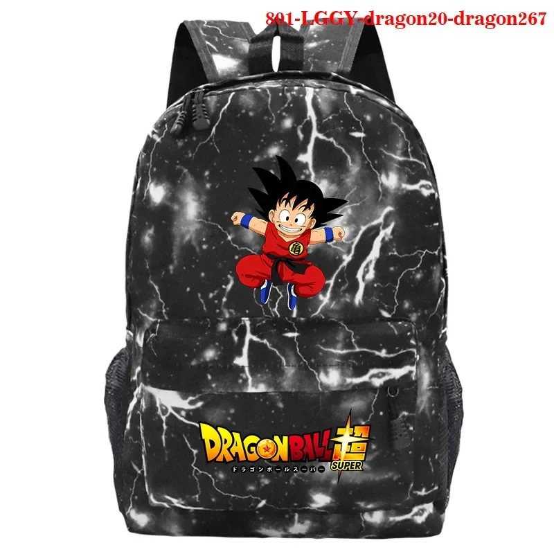 Anime Dragon Ball Surrounding Goku Print Backpack Outdoor Travel Bag Student School Bag Children's Toys Gifts