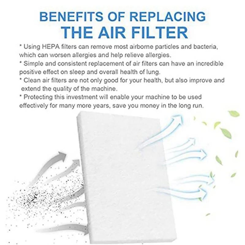 100Pcs Disposable Universal Replacement Filters Cotton Filter Sleep Snorer For Resmed Airsense 10 Aircurve10 S9 CPAP