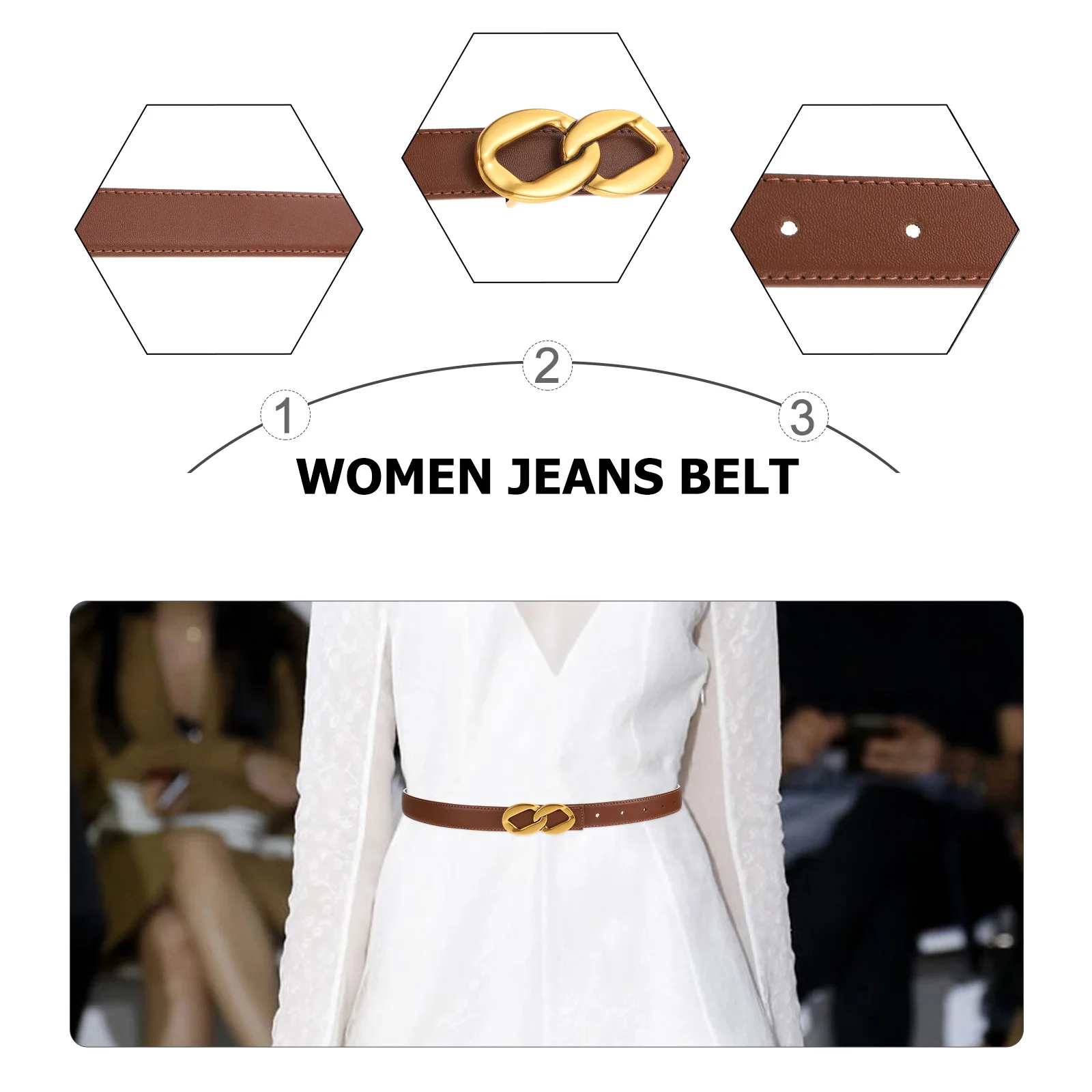 

Ladies Vintage Waist Belt Adjustable Women Pants Dresses Stylish Accessory Four Seasons Birthday Valentine Mother Day