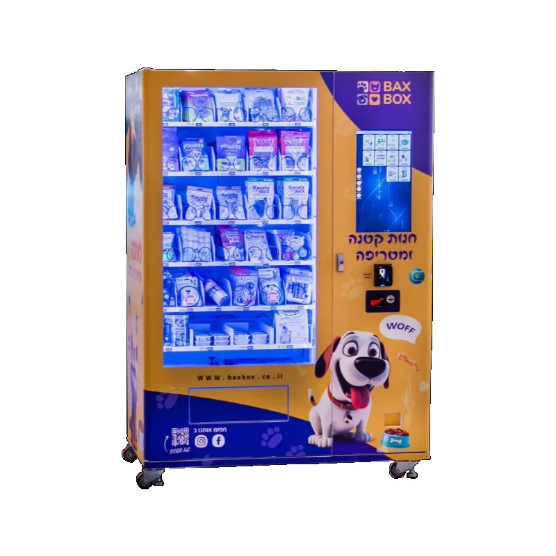 Automatic Dispenser Pet Dog Food Vending Machine With Lockers Two in One Venidng Machine in the Shopping Mall