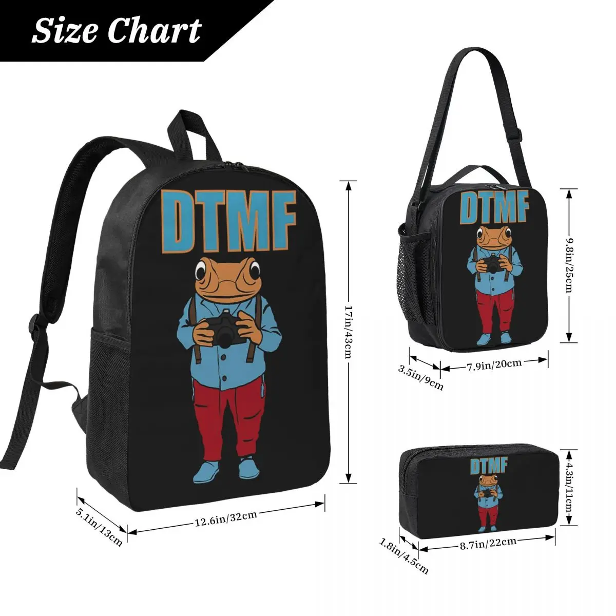 Bad Bunny DTMF Debi Tirar Mas Fotos Backpack BookBag School Bag Laptop Shoulder Bags 3ps Insulated Lunch Bag Pencil Case