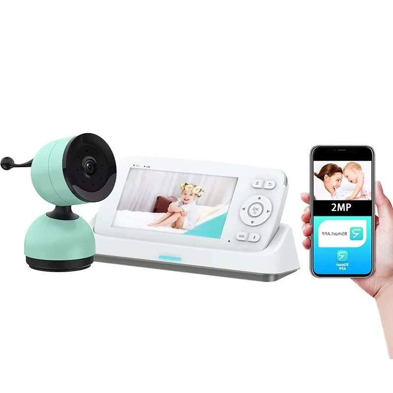 

5" 3500mAh Charging Base LCD Video Screen 1080p Night Vision Lullaby Safe and Easy to Use