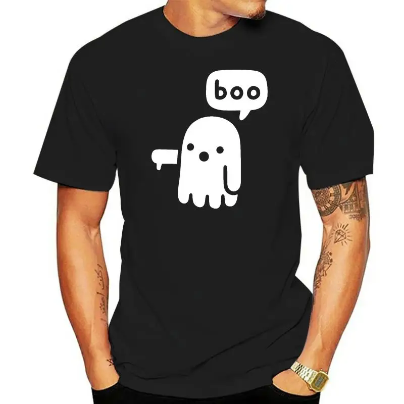 Halloween Ghost Of Disapproval Thumbs Down Glows In The Dark T-Shirt Diy Prited Tee Shirt