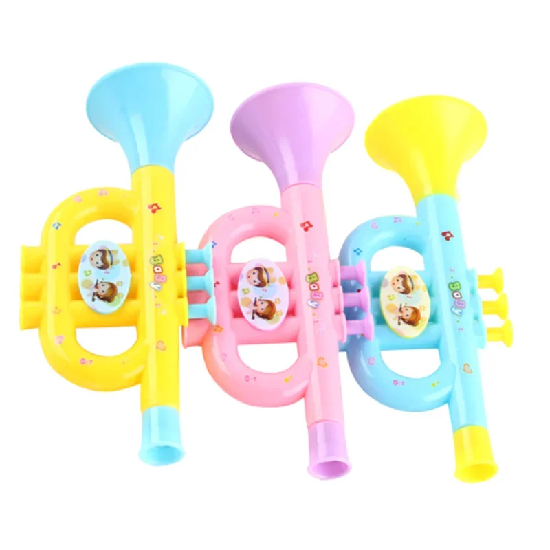 1PC Baby Muziek Speelgoed Vroeg Onderwijs Speelgoed Kleurrijk Baby Muziek Speelgoed Muziekinstrumenten Voor Kinderen Trompet Willekeurige Kleur