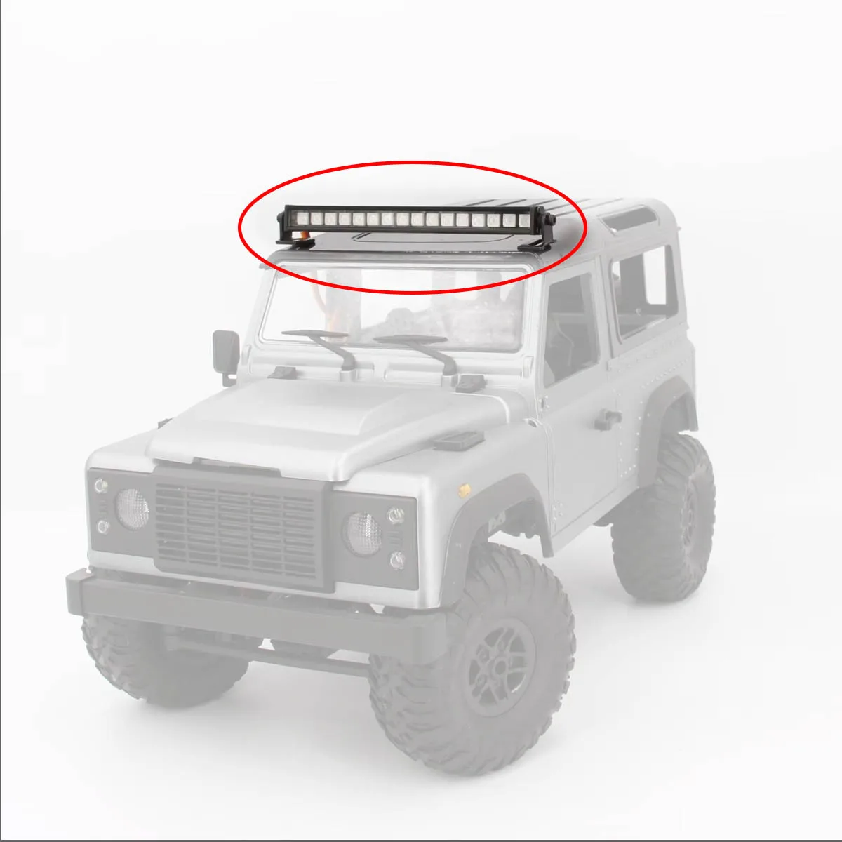 

16/22LED Metal Multi-Mode Colorful Roof Lamp Light Bar for 1/10 RC Car Crawler Axial SCX10 90046 D90 Traxxas TRX-4 Accessories