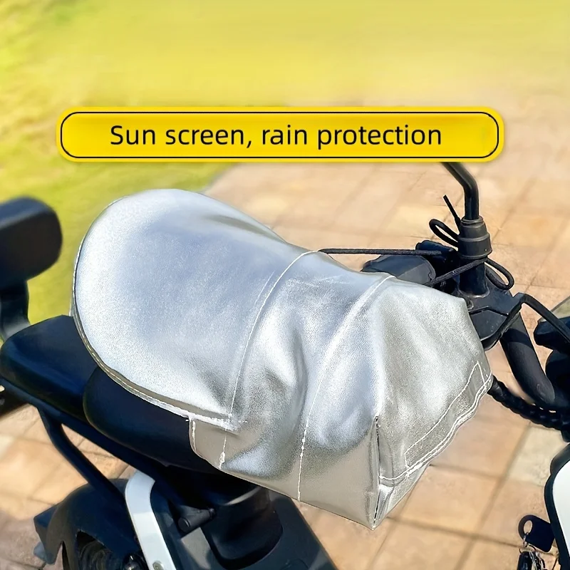 Electric car handlebar cover motorcycle battery car hand guard cover summer sunscreen heat shading gloves rain windshield handle