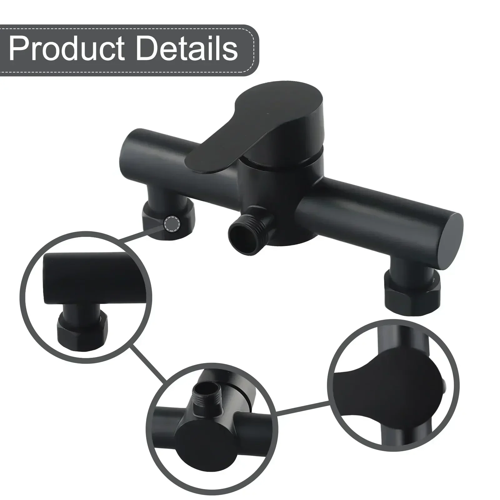 Parts Shower Faucet G1/2 Inch Hot Cold Water Regulator Lifting Type Painted Wall-mounted Exquisite High Quality