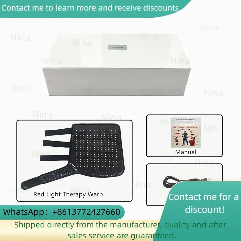 2025 New 3-Chips 660nm 850nm In-frared Light Therapy Pads Pain Relief Wrap for Horse Leg Hock Ankle Knee Red Light Belt