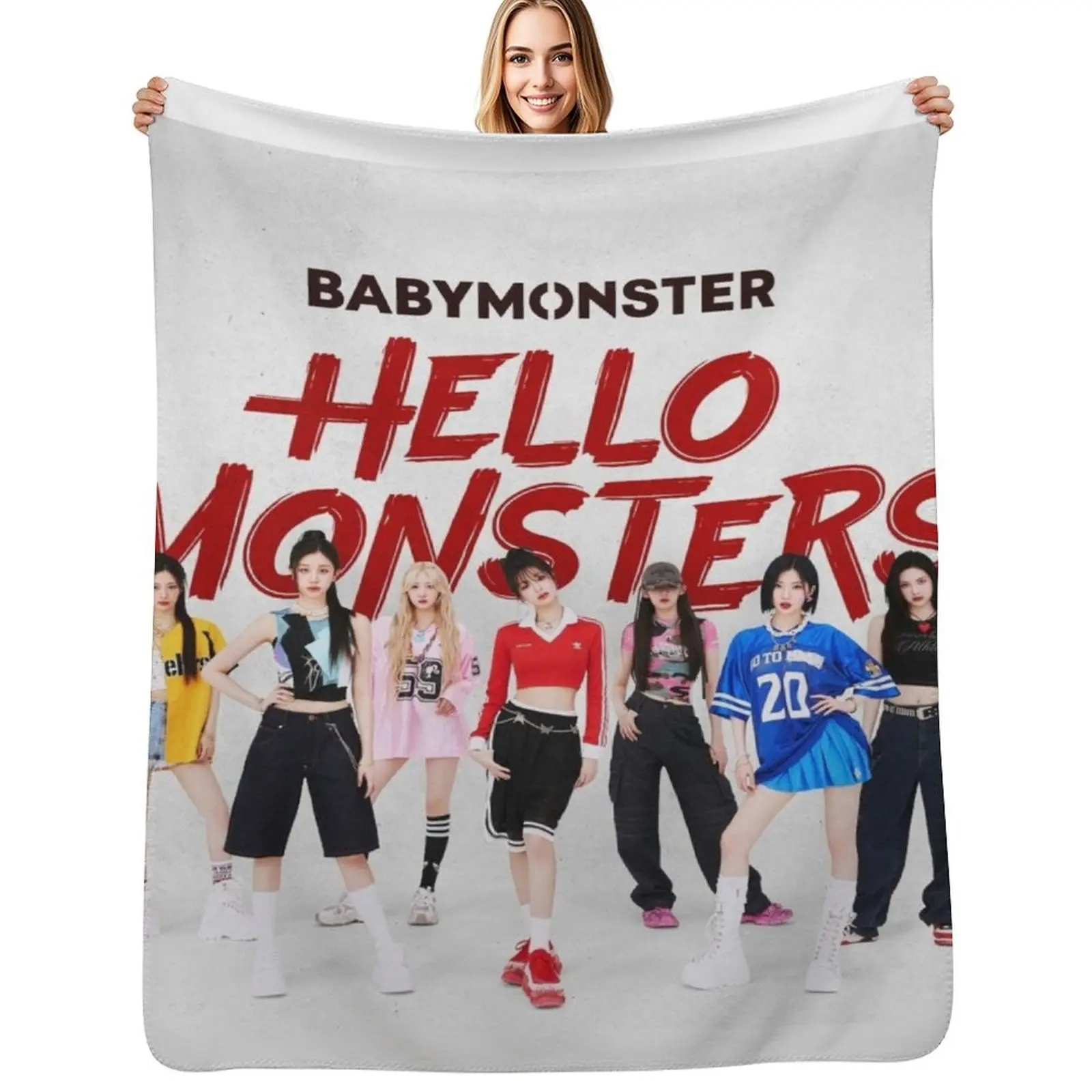 

Babymonster (Hello monster) Throw Blanket Bed covers Hair christmas gifts blankets ands Blankets