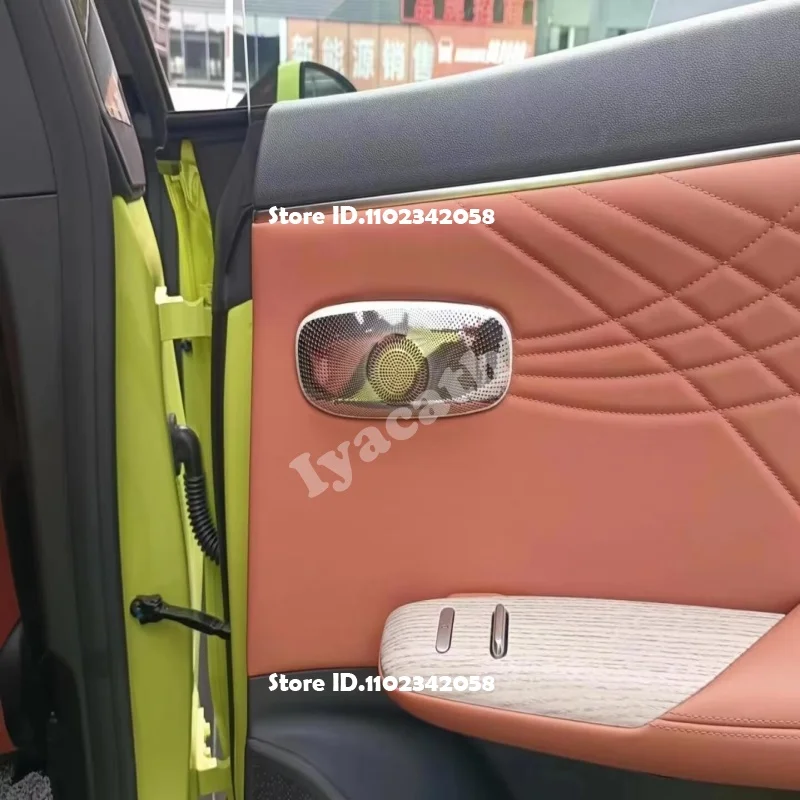 For Changan Deepal S7 2023 2024 Interior Steel Horn Cover Car Triangle Under Seat 4 Door Trunk Audio Roof Horn Cover Automotive