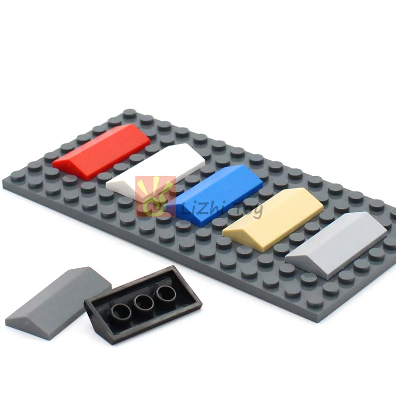 50pcs MOC Bricks Slope 33 2x4 Double Assembles Building Blocks Roof Top Compatible with 3299 Technical Children\'s Toys