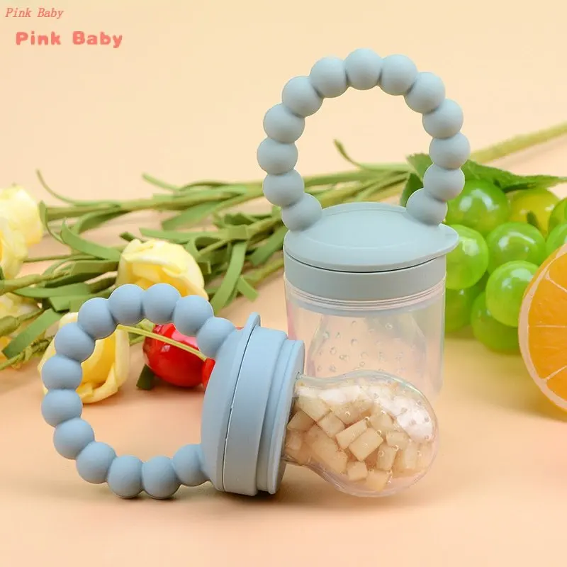 

1pcs Newborn Nipple Feeder Baby Nibble Fruit Feeding Food Grade Silicone Container Pacifier Bottles Infant Soother Teether Toys