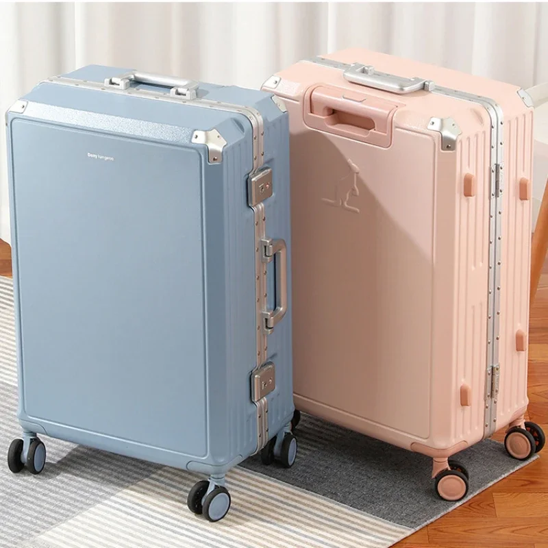 Fashion Rolling Luggage Women Luggage PC Suitcase Travel Trolley Case Men Mute Spinner Wheels Rolling Baggage TSA Lock Carry On