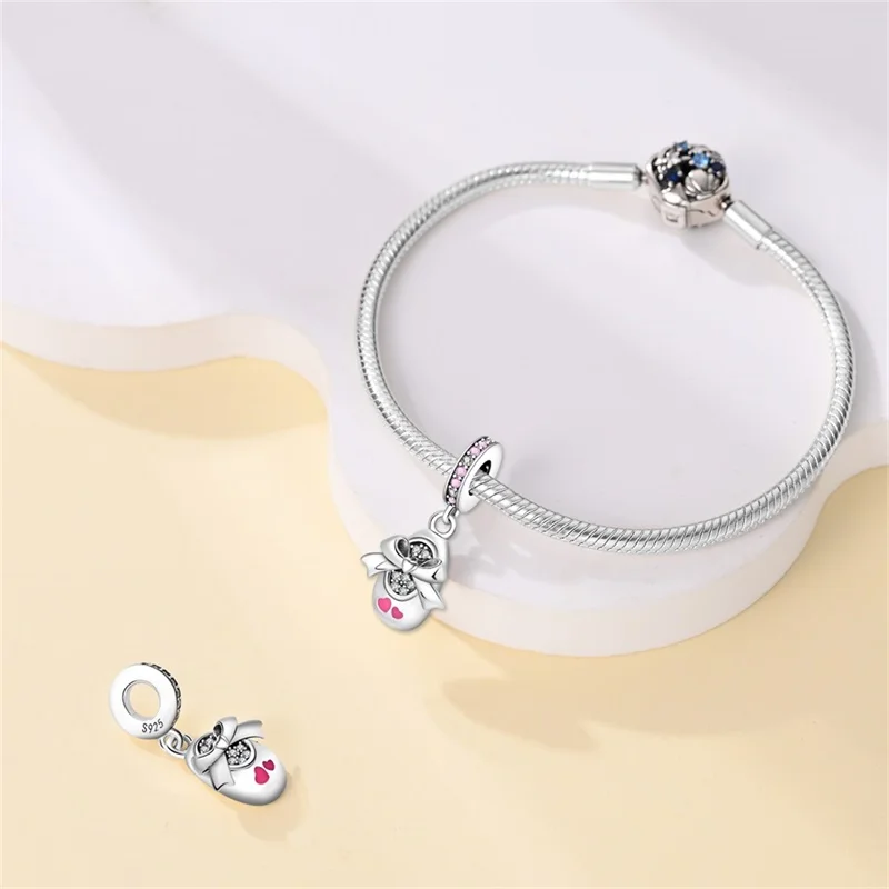 New 925 Sterling Silver Dragon Hug Bead Charms Pendant Fit 3mm Original Bracelet DIY Women Exquisite Anniversary Jewelry Gifts