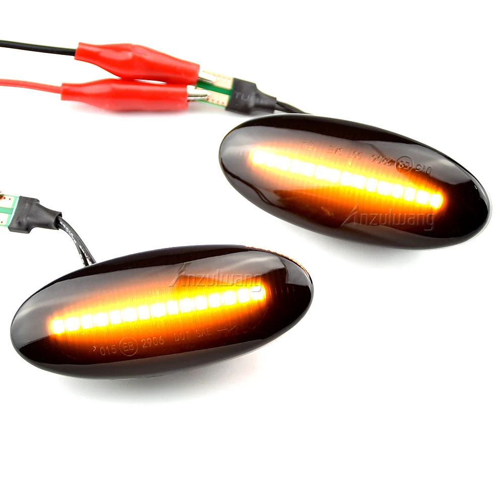 Fit For Nissan NV200 NV400 Leaf Juke Qashqai Micra Cube Note Dualis March X-Trail Dynamic Turn Signal Side Marker Fender Light