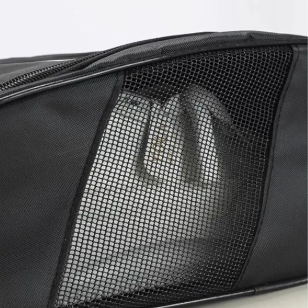 Portable Hand-Held Shoe Carrier Bag Oxford Cloth with Zipper Shoe Storage Bag Lightweight Breathable Golf Shoe Bag