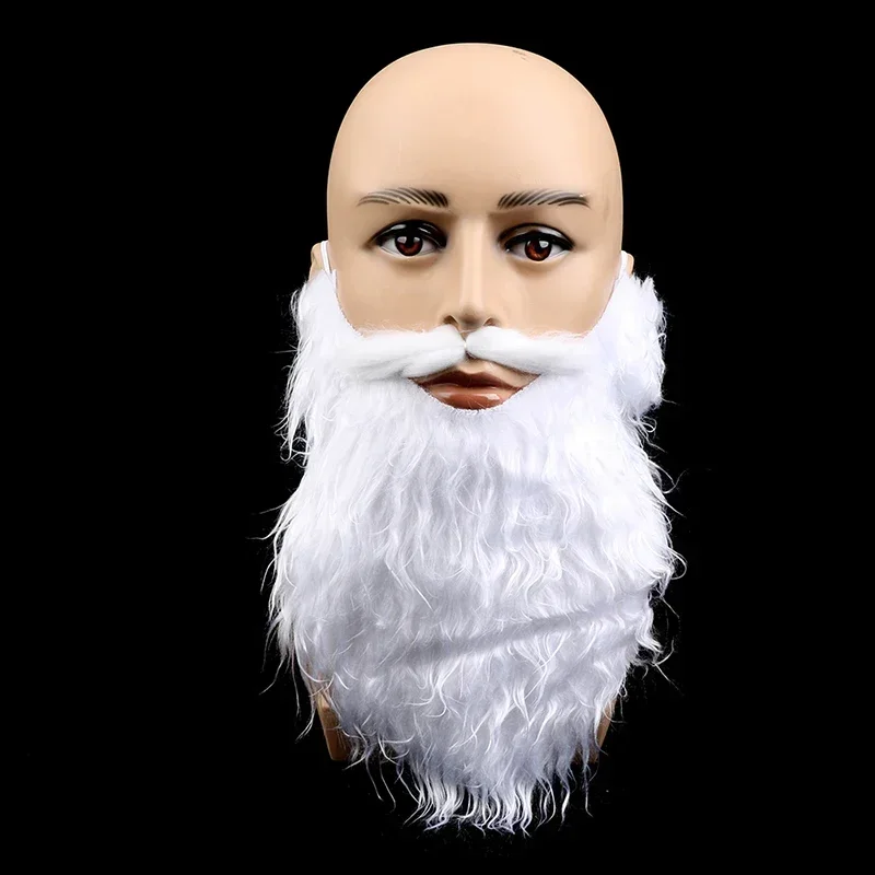 Party Performance Props Santa Claus White Beard White Eyebrows Fake Beard Set Christmas Hallowee Xmas Party Decoration