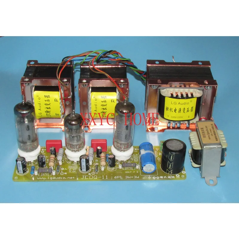 6N1 push 6P1 tube power amplifier kit, reasonable wiring, full low frequency, high frequency crisp and sweet