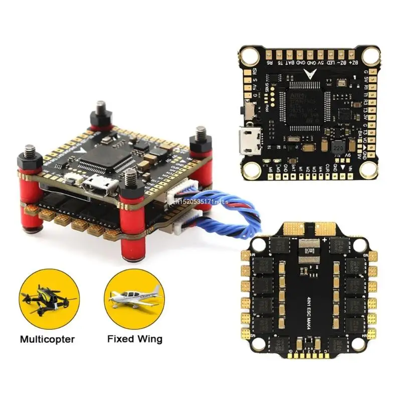 F4 V3S Plus Flight Controllers 45/55/60A 4in1 ESC Reliable Electrical Speed Controllers Module Board with XT60 Cable