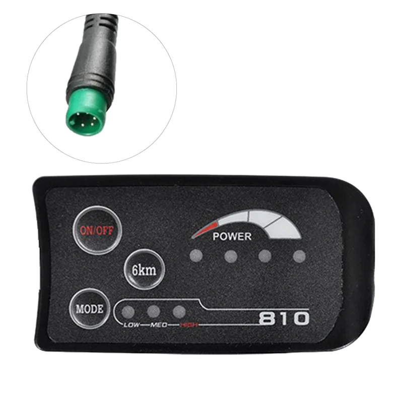 A44F-5PIN 48V S810 E-Bike LED Display Meter IP65 UART For Electric Bicycle Electric Bike Meter Replacement Accessories