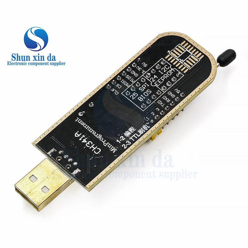 CH341A 24 25 Seri EEPROM Flash BIOS USB Programmer Modul + SOIC8 SOP8 Klip Tes untuk EEPROM 93CXX / 25CXX / 24CXX