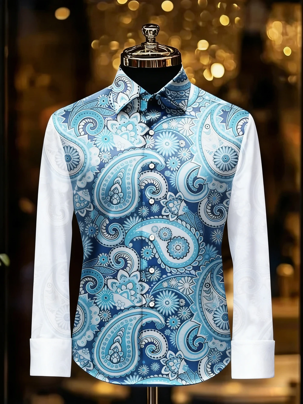 

Men's light business Long Sleeve Shirt natural insects Definition Printed White Shirt Hawaiian Vacation Designer Shirt for You